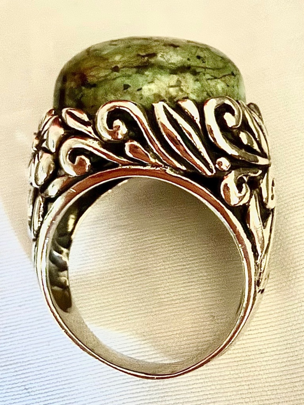 Vintage 925 THAI Sterling Silver Statement Ring Size 9